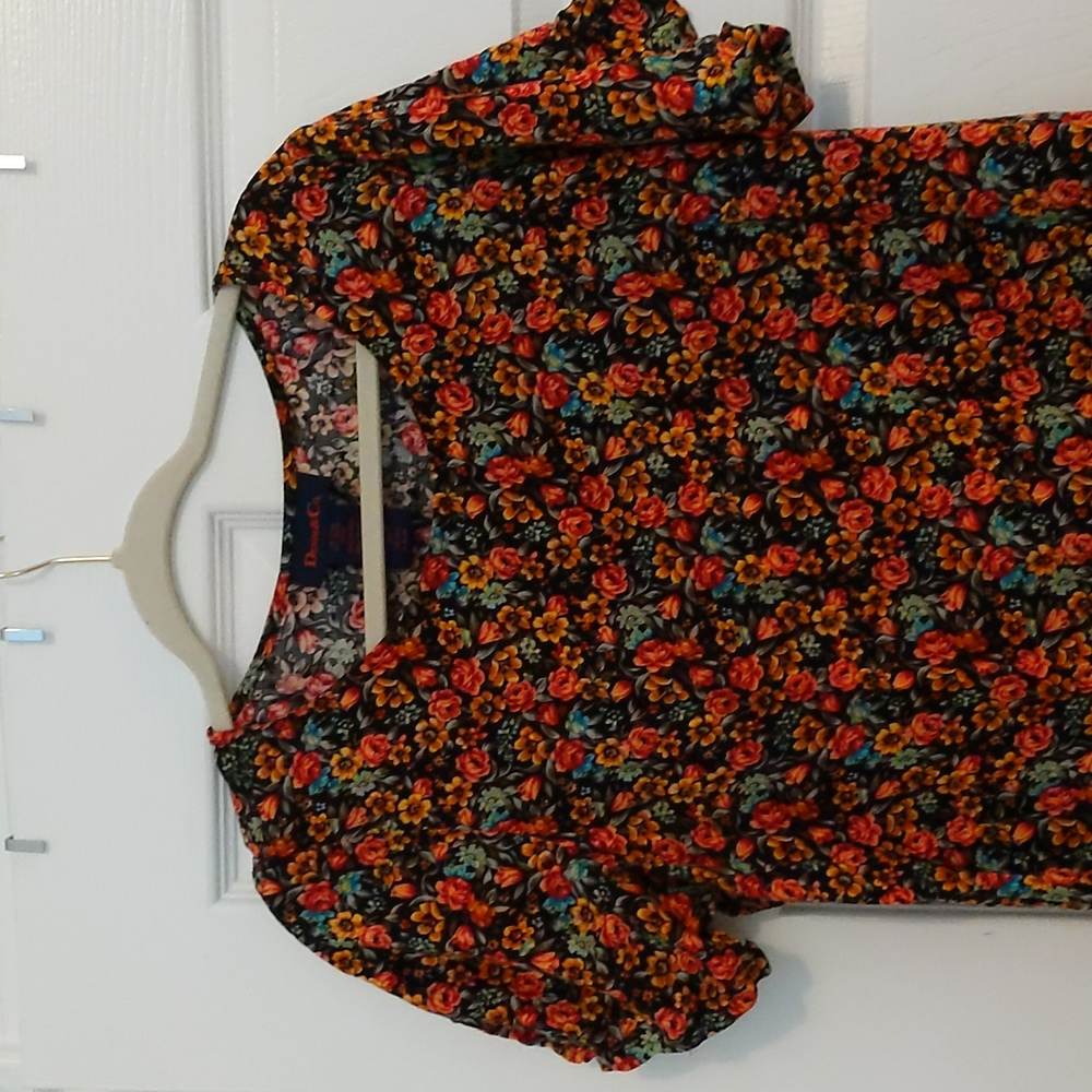 Vintage dark floral dress